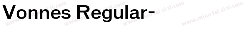 Vonnes Regular字体转换